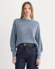 womens-alpaca-ribbed-cocoon-crew-heather-sage-blue | primary