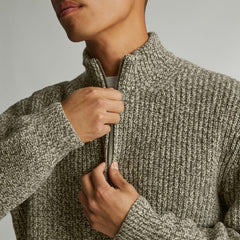 mens-felted-merino-half-zip-sweater-seafoam-green-kambaba | alt
